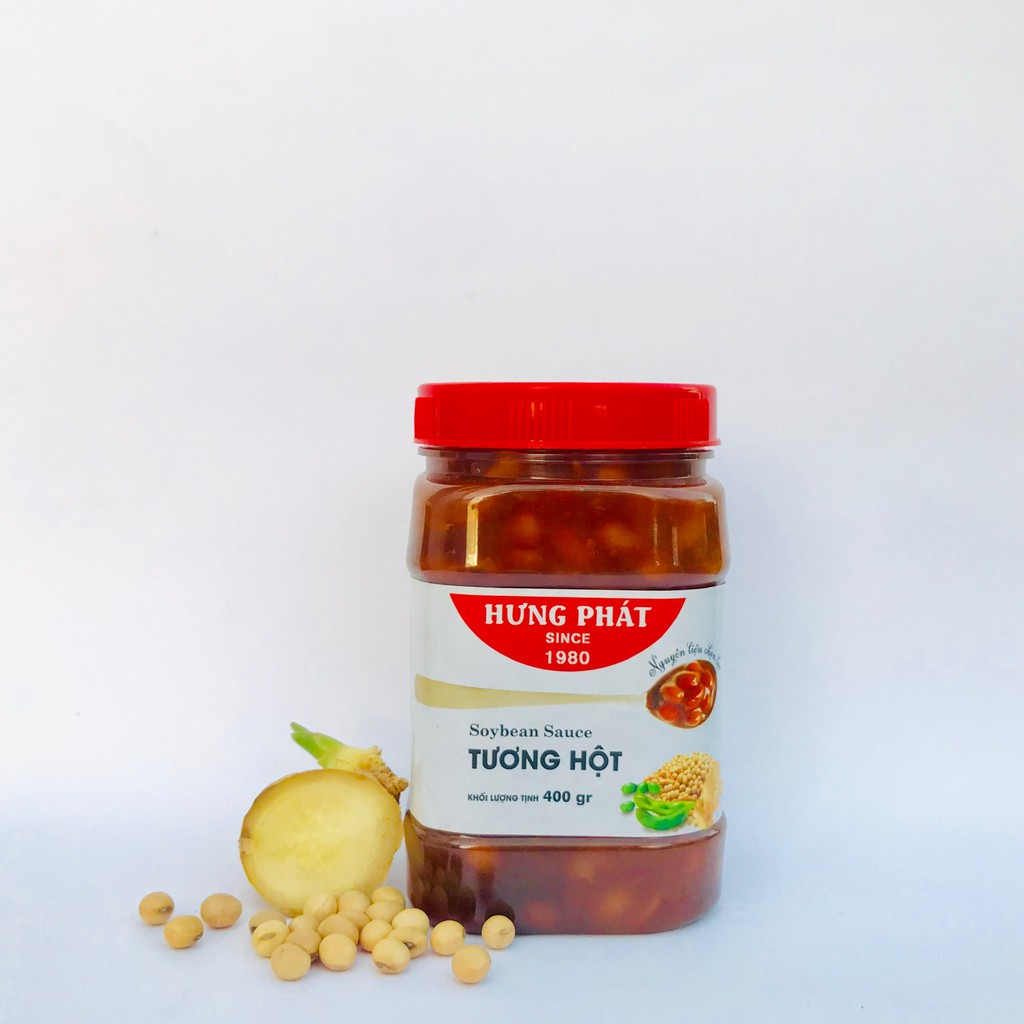 Tương hột cao cấp - 100% đậu nành nguyên chất - Hủ trung 400 gr - Hưng Phát