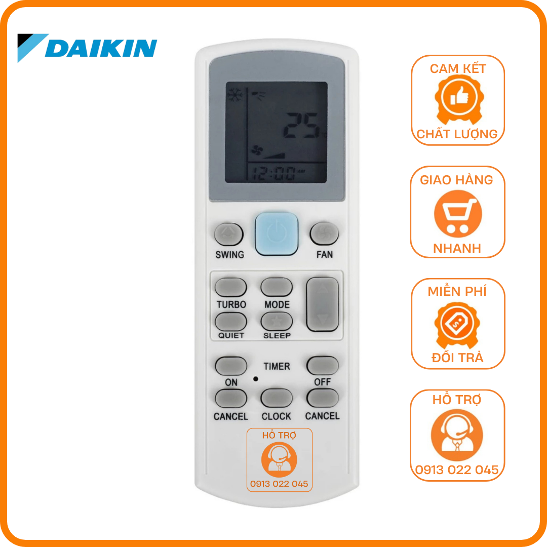 Remote điều khiển máy lạnh Daikin 1 chiều FTV Series