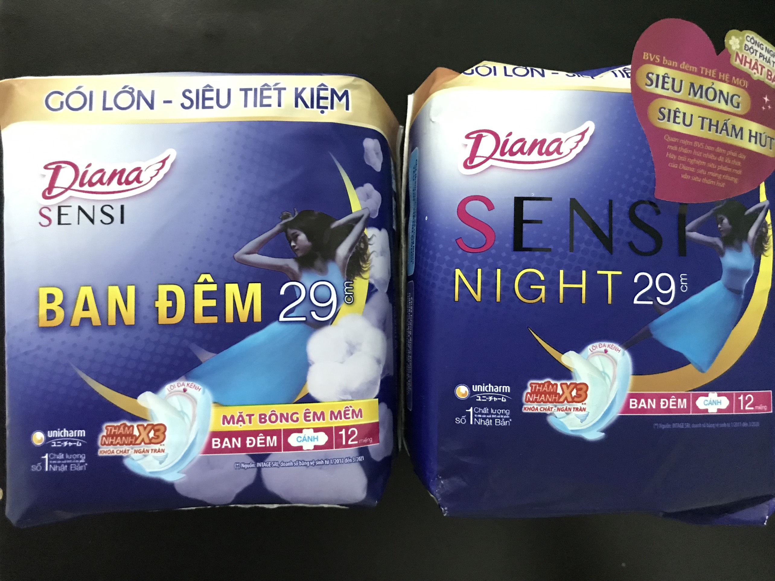 BVS Diana Sensi Night 29cm 12 Miếng