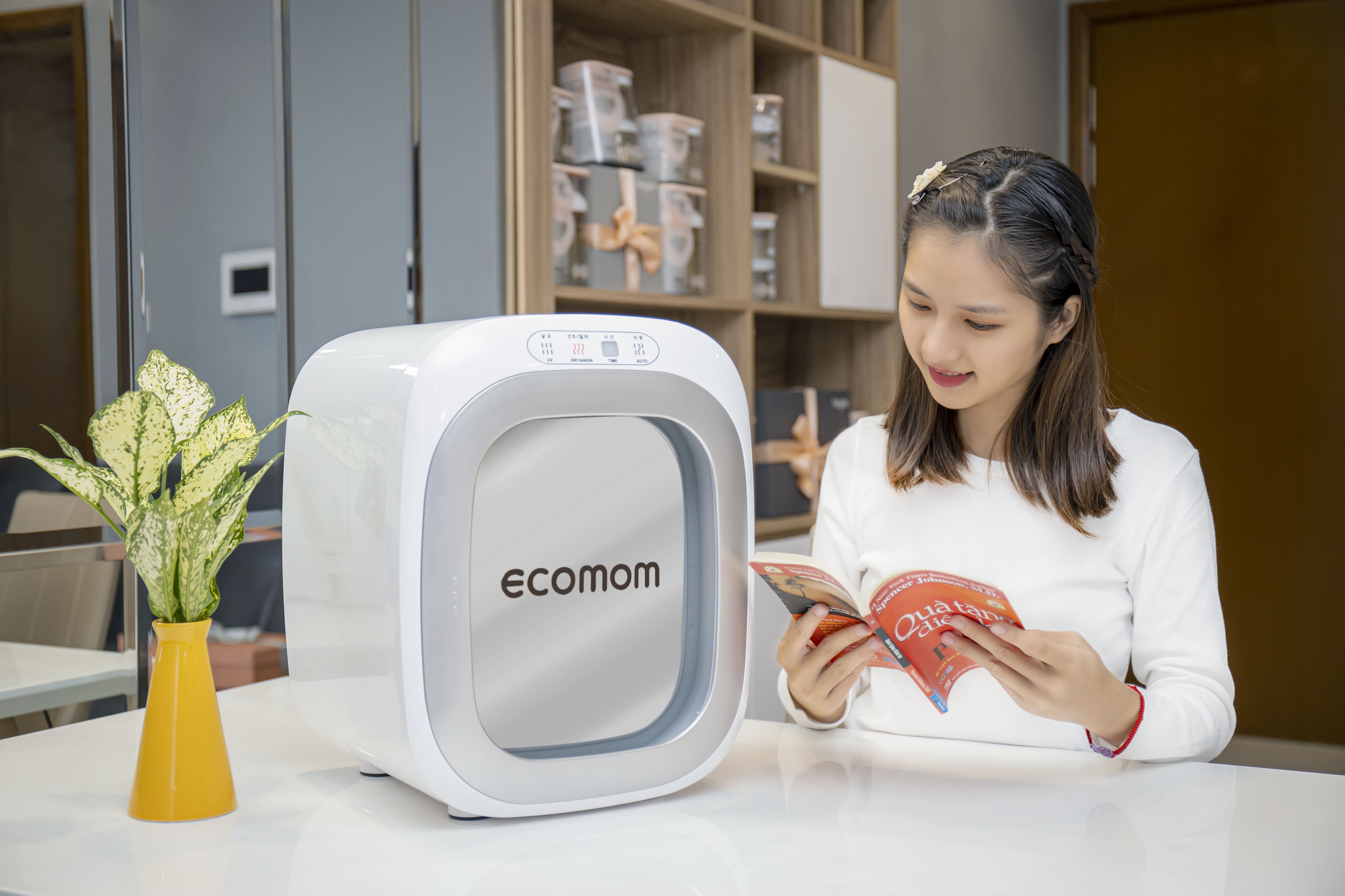 [HCM]Máy tiệt trùng sấy khô cao cấp bằng tia UV Ecomom ECO-100 nhập khẩu Hàn Quốc