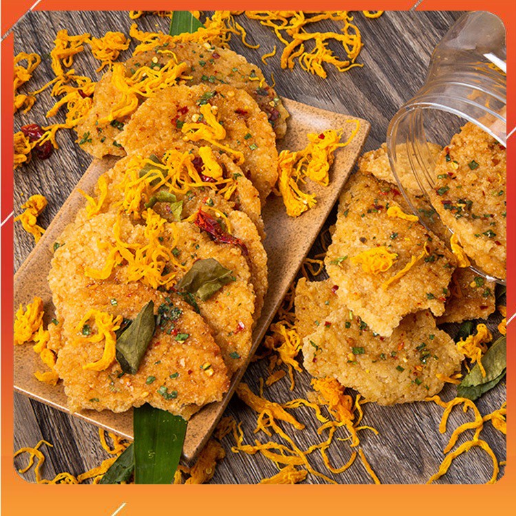 500G Cơm cháy mắm hành lắc Khô gà loại ngon