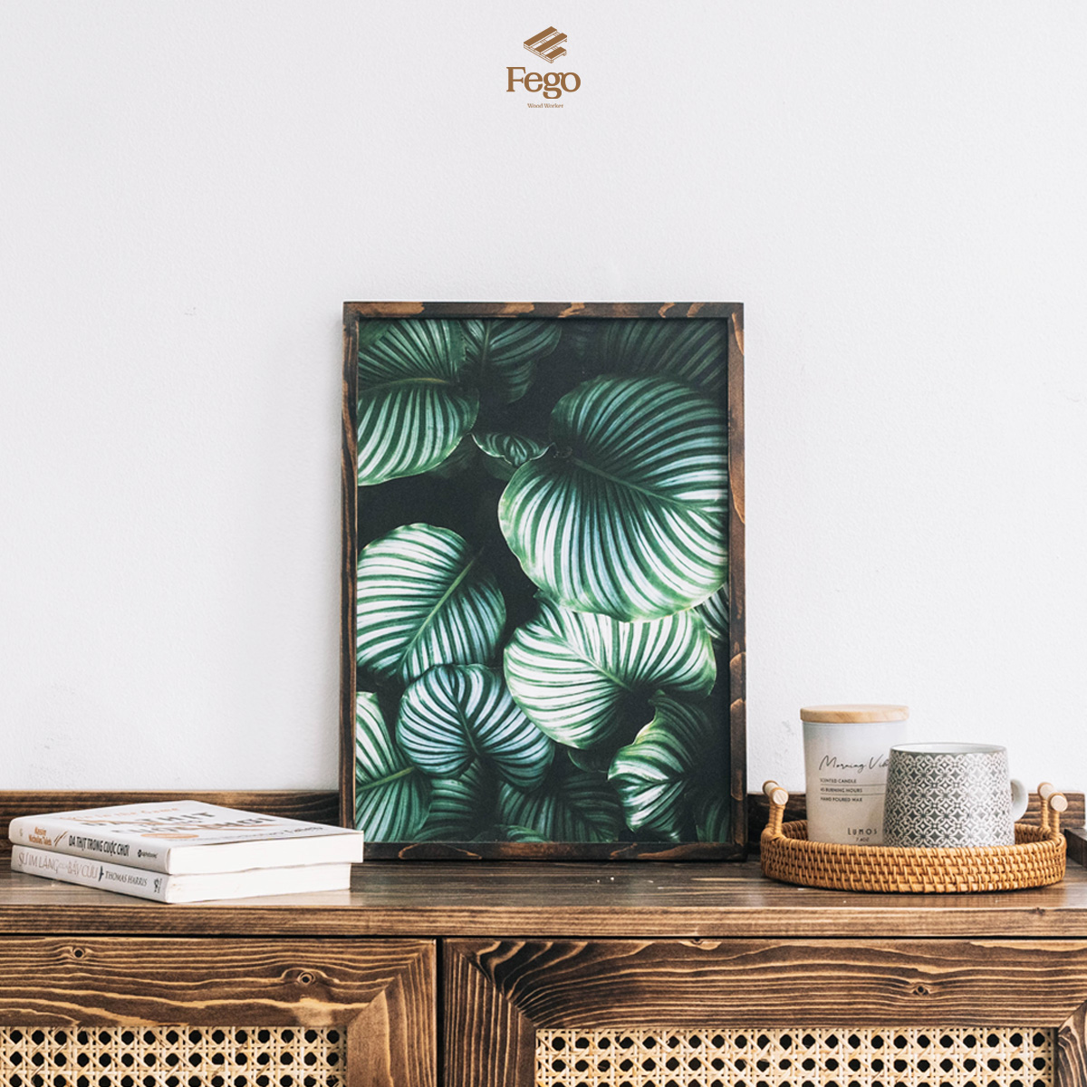 Khung ảnh A2- A3, Tranh treo tường phòng khách trang trí nội thất nghệ thuật phong cách hiện đại, vintage