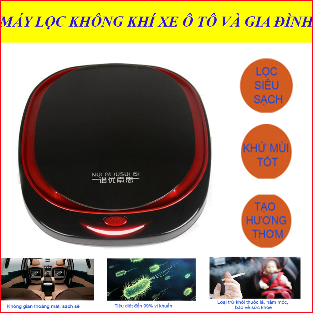 Máy Khử Mùi Xe Hơi, Máy Lọc Không Khí Khử Mùi Ô Tô - Phòng Ngủ. Thiết kế nhỏ gọn, hiện đại, lọc không khí, khử mùi và loại bỏ các vi khuẩn cho ô tô, trong phòng. LỖI 1 ĐỔI 1. MUA NGAY!
