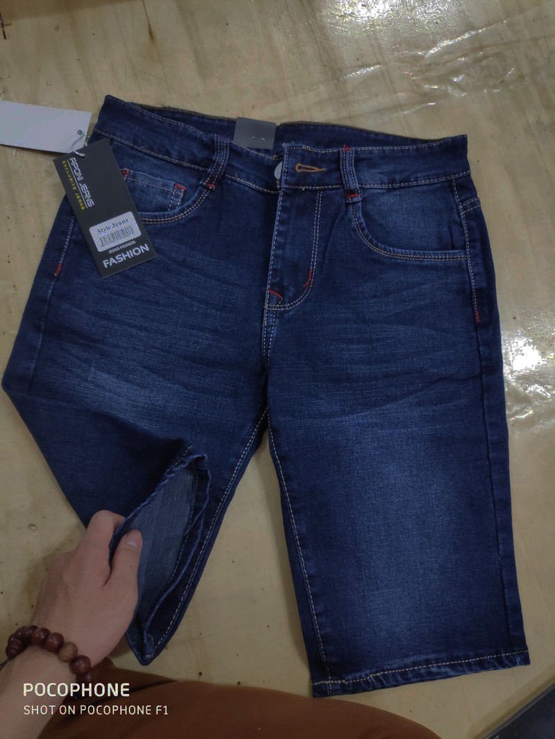 [HCM]Quần short Jeans nam Xanh size 27