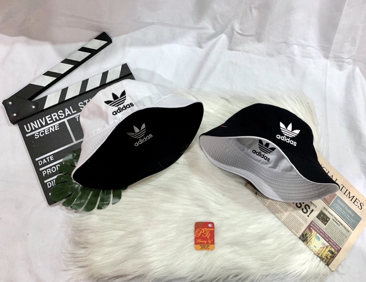 [HCM]Mũ Bucket Kaki 2 Mặt - Mũ Vành tròn logo Das -Mũ Hottrend