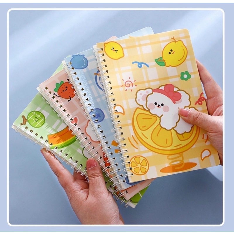 Sổ tay lò xo a5 sổ tay ghi chú họa tiết dễ thương 60 trang giao mẫu ngẫu nhiên