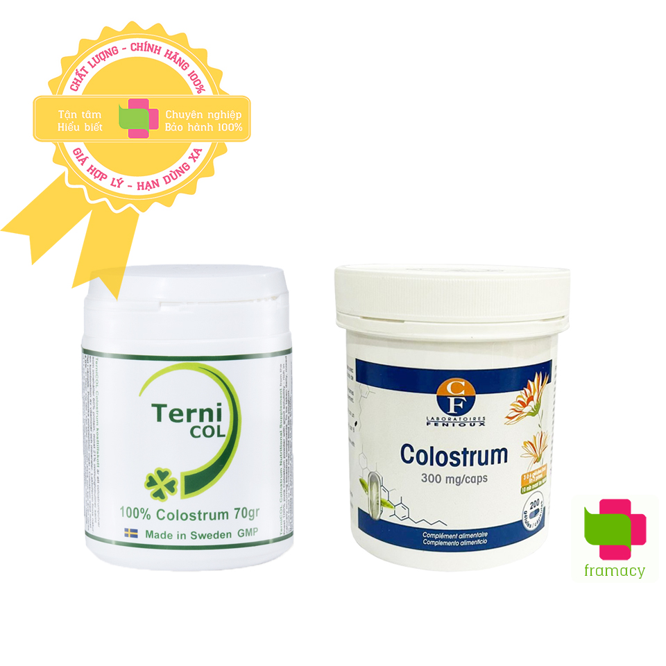 Sữa non Ternicol Colostrum, Thụy Điển tăng cường sức đề kháng, chống còi xương biếng ăn bé từ sơ sinh, bà bầu