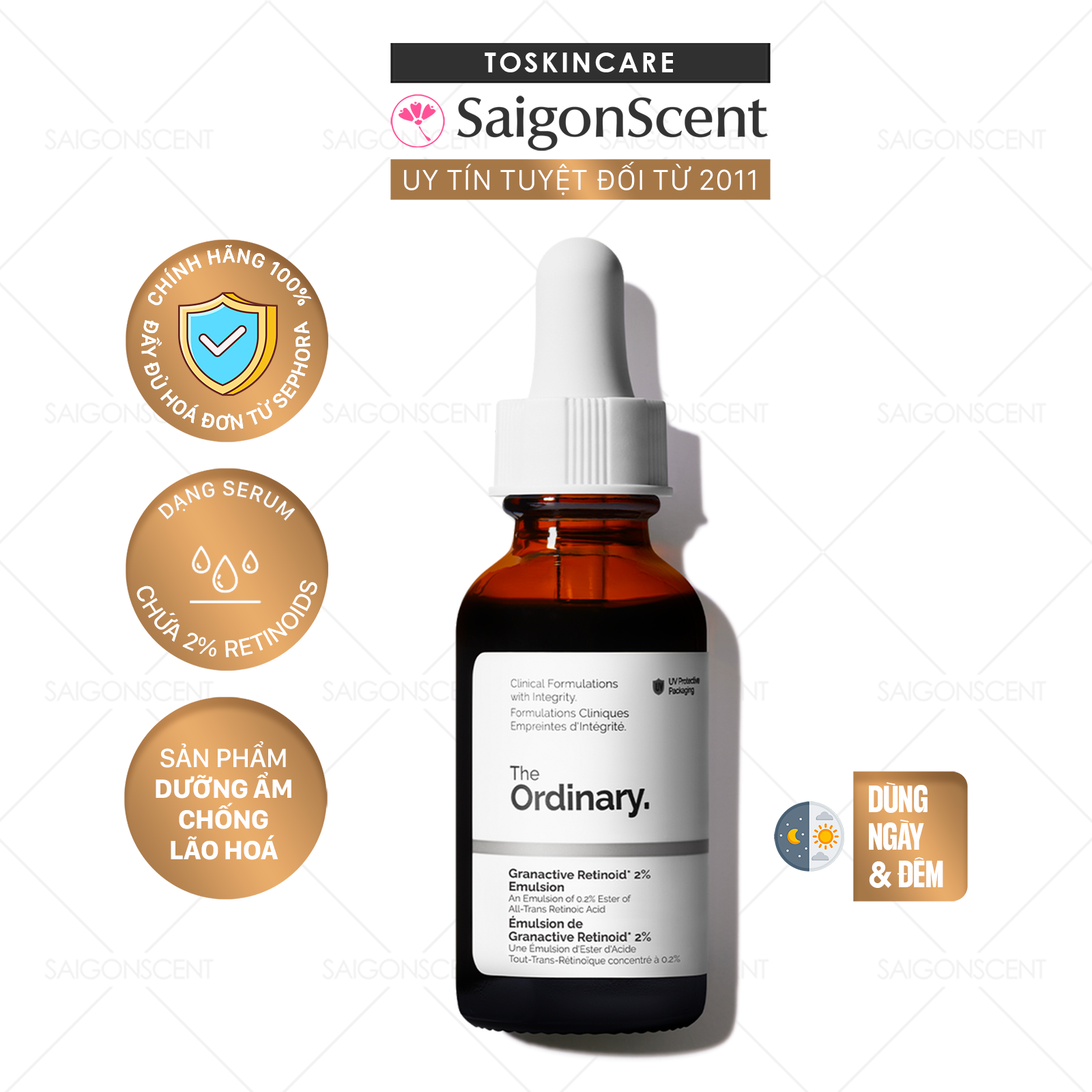 Tinh chất chống lão hóa da nhạy cảm The Ordinary Granactive Retinoid 2% Emulsion