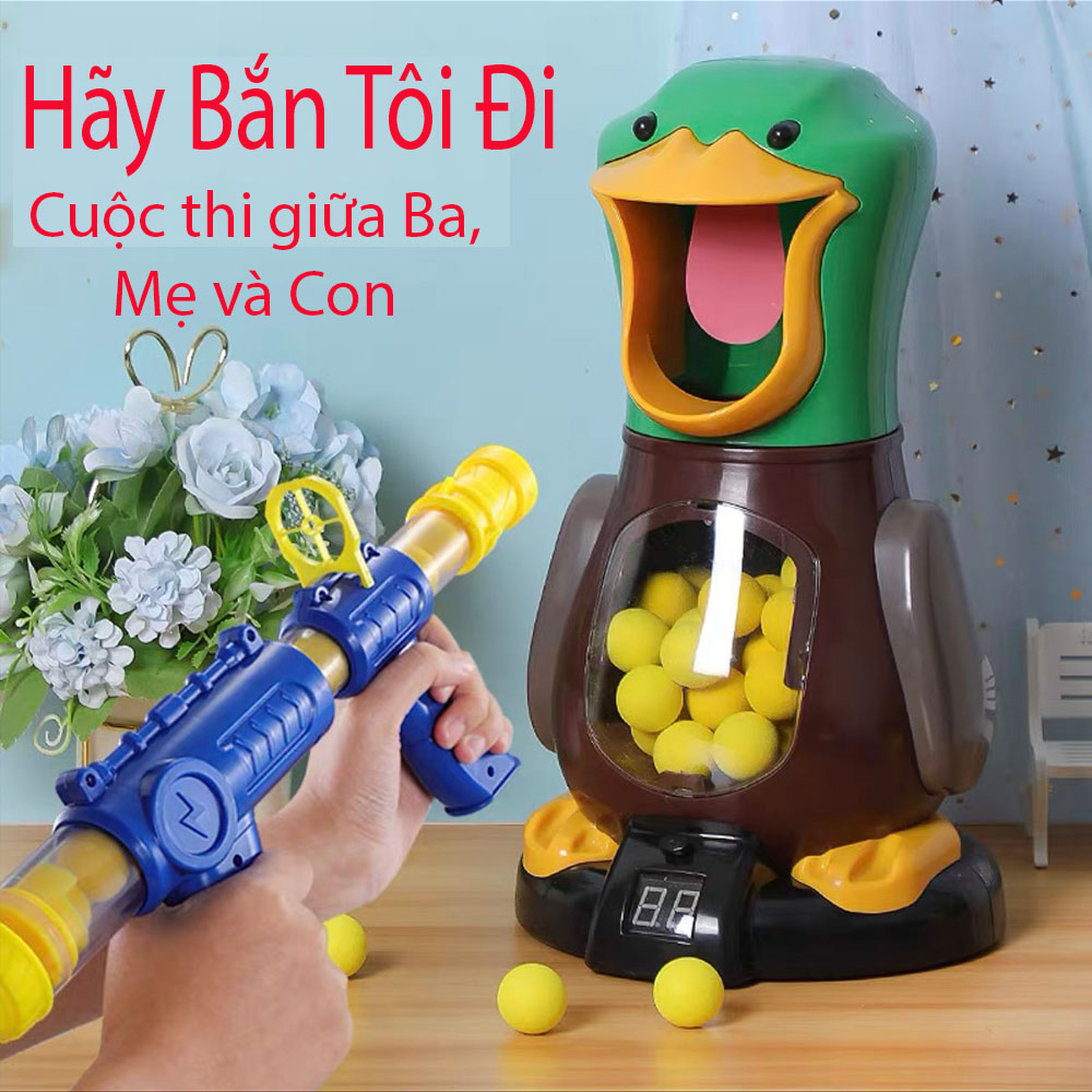 Đồ chơi trẻ em, Trò chơi Bắn bóng vui nhộn, tăng tương tác giữa Ba Mẹ và Bé Quà tặng sinh nhật