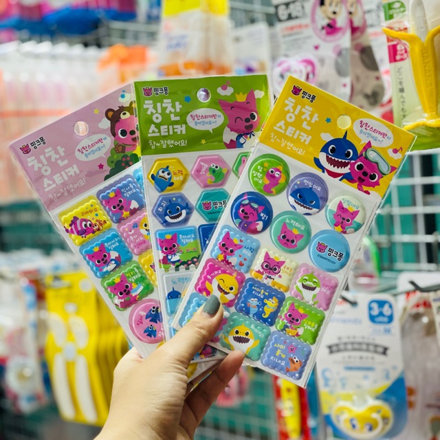 Stickers Baby Shark Finkfong cho bé