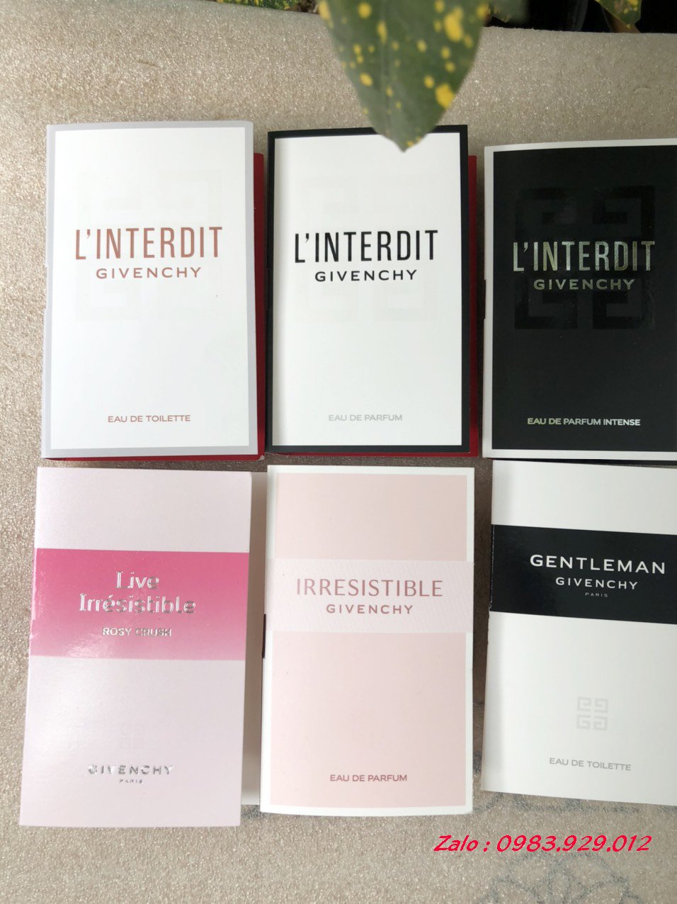 Mẫu thử Vial nước hoa Givenchy các mùi