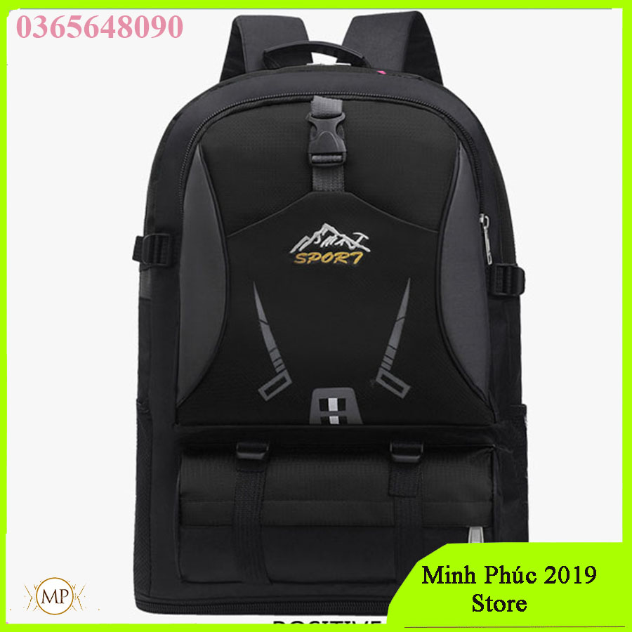 [MỞ RỘNG ĐÁY- THỂ TÍCH 65L] Ba Lô Phượt-Balo Cắm Trại Lớn Đi Bộ Đường Dài Thể Thao Du Lịch, Túi hành lý dã ngoại cắm trại Không Thấm Nước