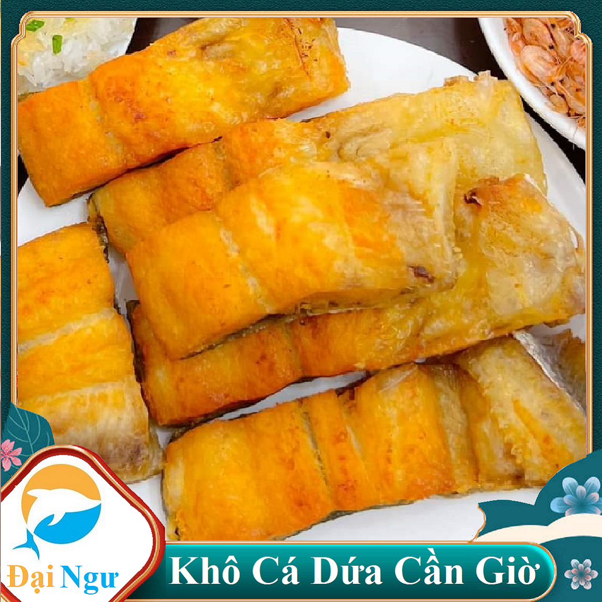 500g khô cá dứa vừa ăn không xương ngon - đồ ăn vặt.-- đại ngư