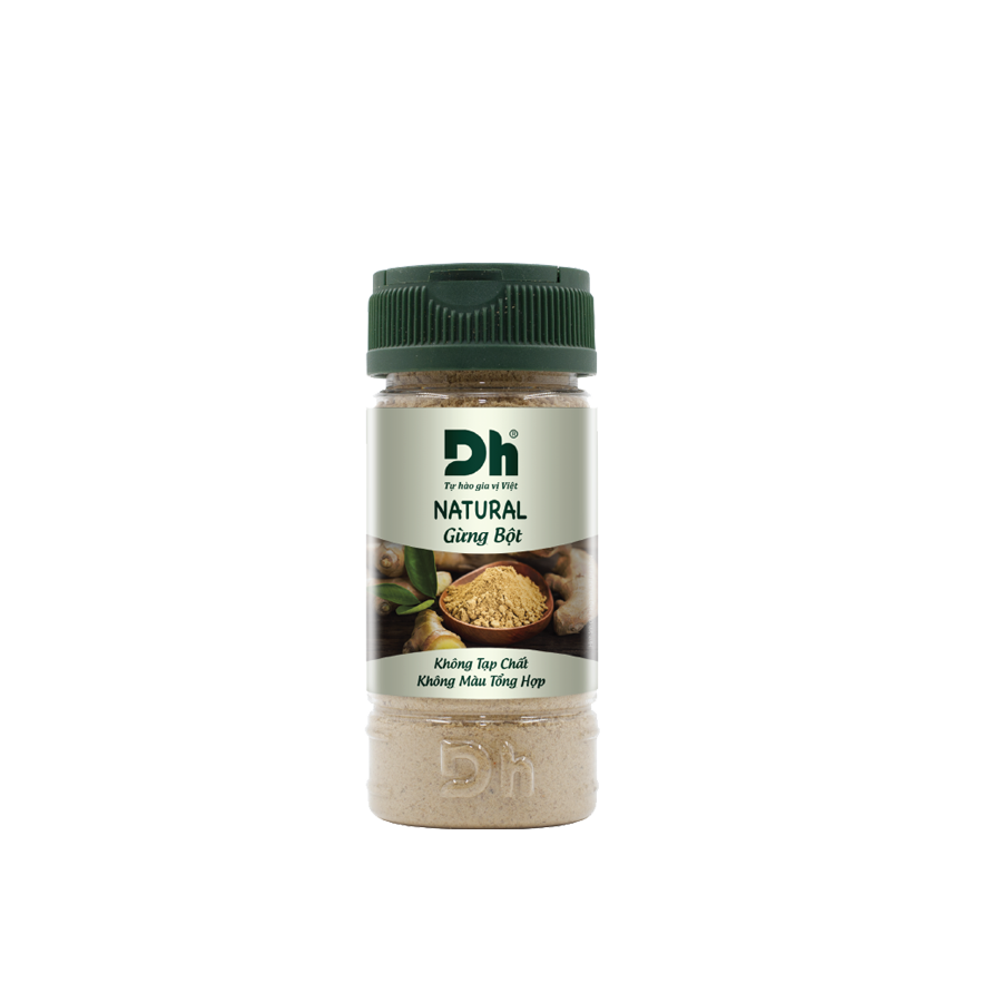 Natural Gừng Bột hũ 30gr, thương hiệu dh Foods