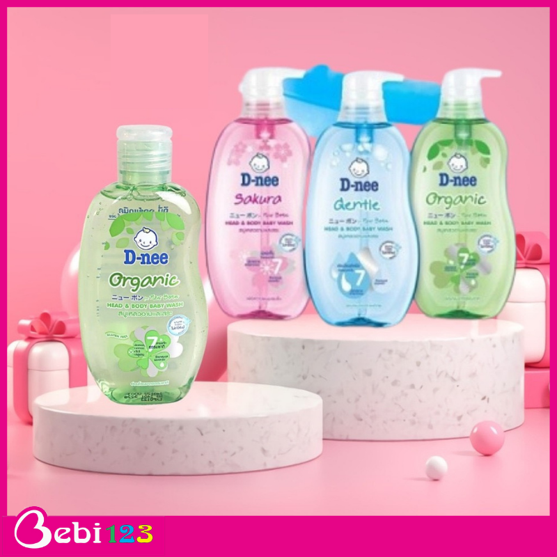 Sữa tắm gội Dnee Pure Thái Lan 3 mùi hương 380ml cho bé