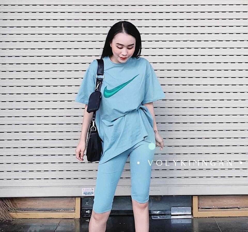 SET ĐỒ BỘ THỂ THAO NỮ NĂNG ĐỘNG, MẶC DẠO PHỐ, ĐI CHƠI ÁO THU FORM RỘNG, QUẦN NGỐ ÔM SÁT, CHẤT VẢI THUN CO GIÃN DÀY DẶN LÊN FORM XINH NHƯ HÌNH - MTB