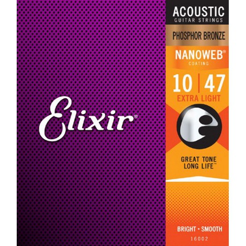 Usa elixir 16002 nanoweb - dây đàn guitar thùng