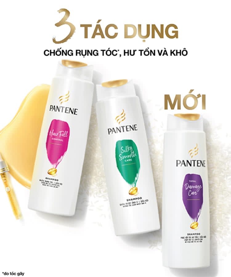 Dầu gội pantene shampoo 410ml - 900ml thái lan