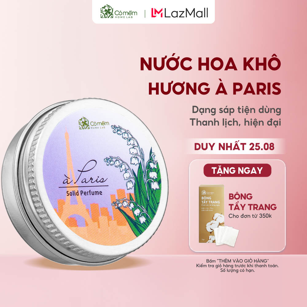 Nước Hoa Khô Thơm Lâu À Paris Cỏ Mềm Thanh Lịch, Hiện Đại, Hương Hoa Lan Chuông (Tặng kèm Túi vải nhỏ)