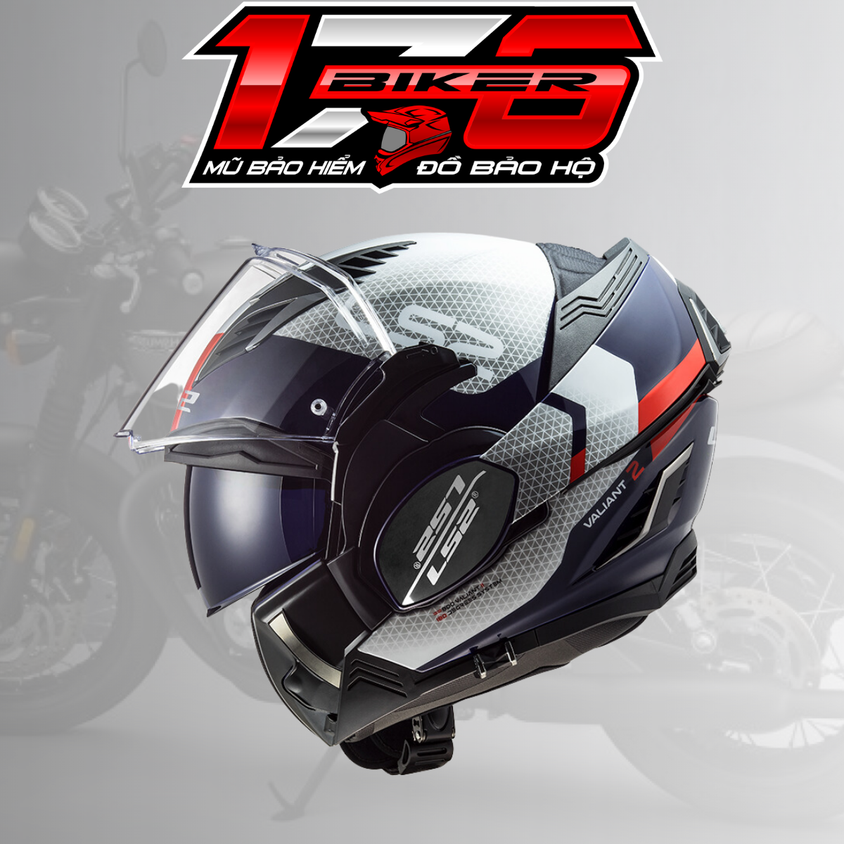 Mũ bảo hiểm fullface lật hàm 180 độ ls2 ff900 valiant 2 - biker 176 - mũ bảo hiểm & dầu nhớt vũng tàu