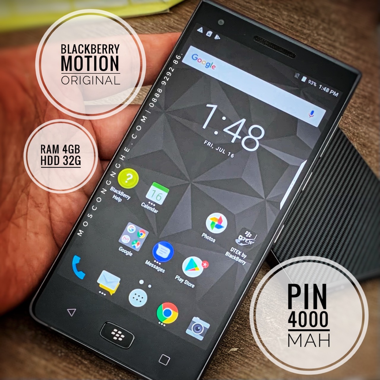 [HCM]Blackberry Motion zin chính hãng Ram 4GB | Ổ cứng 32GB | PIn khủng 4000mAh.