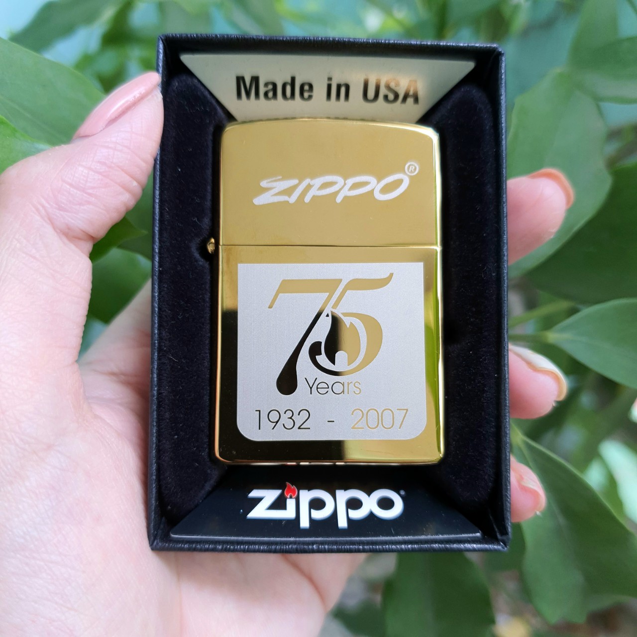 Bật Lửa Zippo Mỹ Đồng Kỷ Niệm 75 Năm ( Ruột Đồng - Đời La Mã - Tặng Kèm Combo Đá Bấc Xịn )