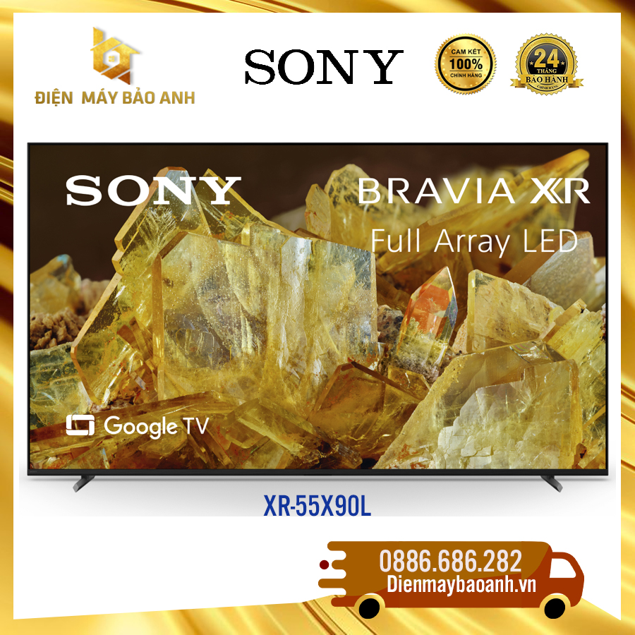 [Miễn phí giao lắp HN] Google Tivi Sony 55 inch XR-55X90L 4K – Model 2023, Bảo hành chính hãng 24 tháng tại nhà