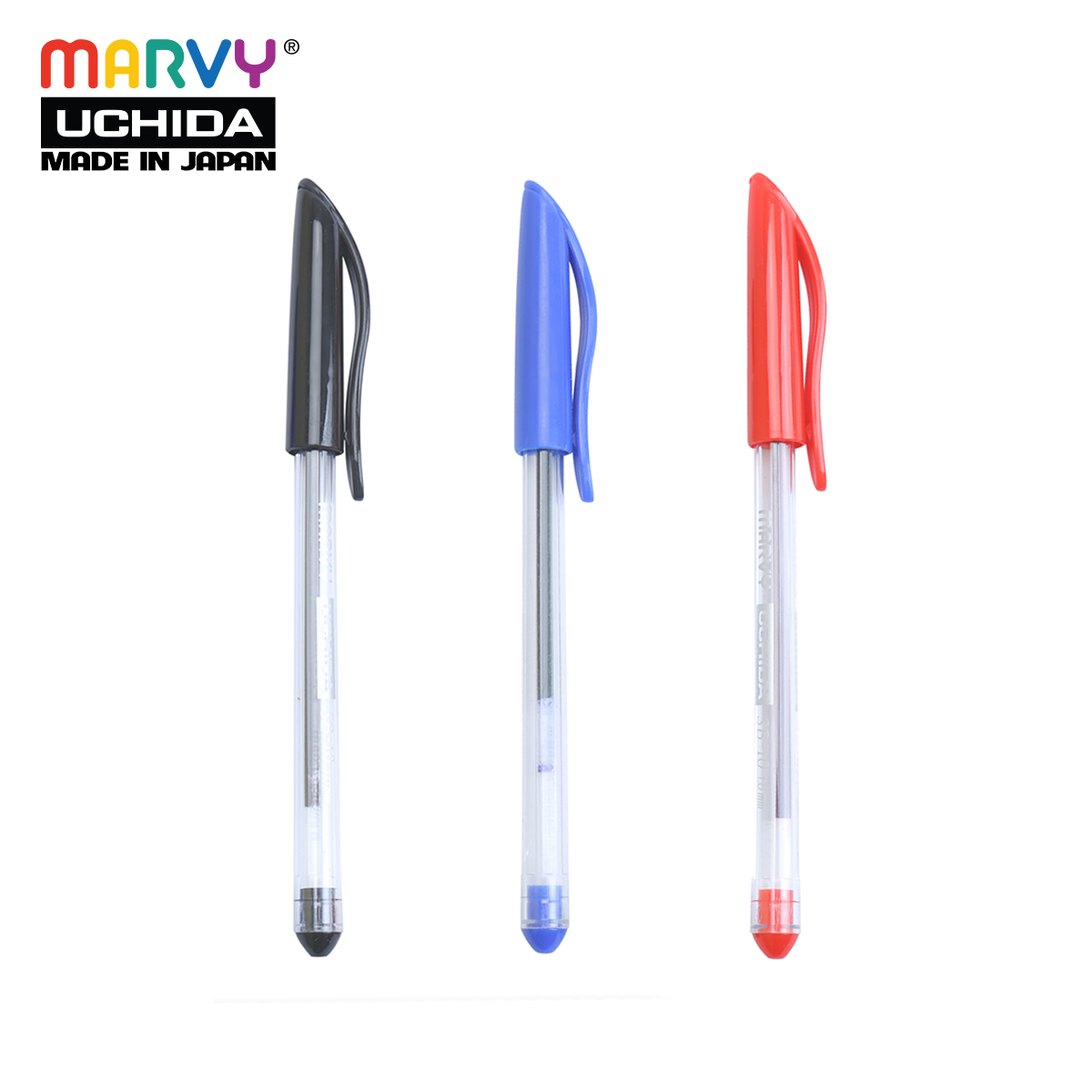 Combo 3 cây bút bi có nắp mực đức marvy sb10 ngòi 1.0mm