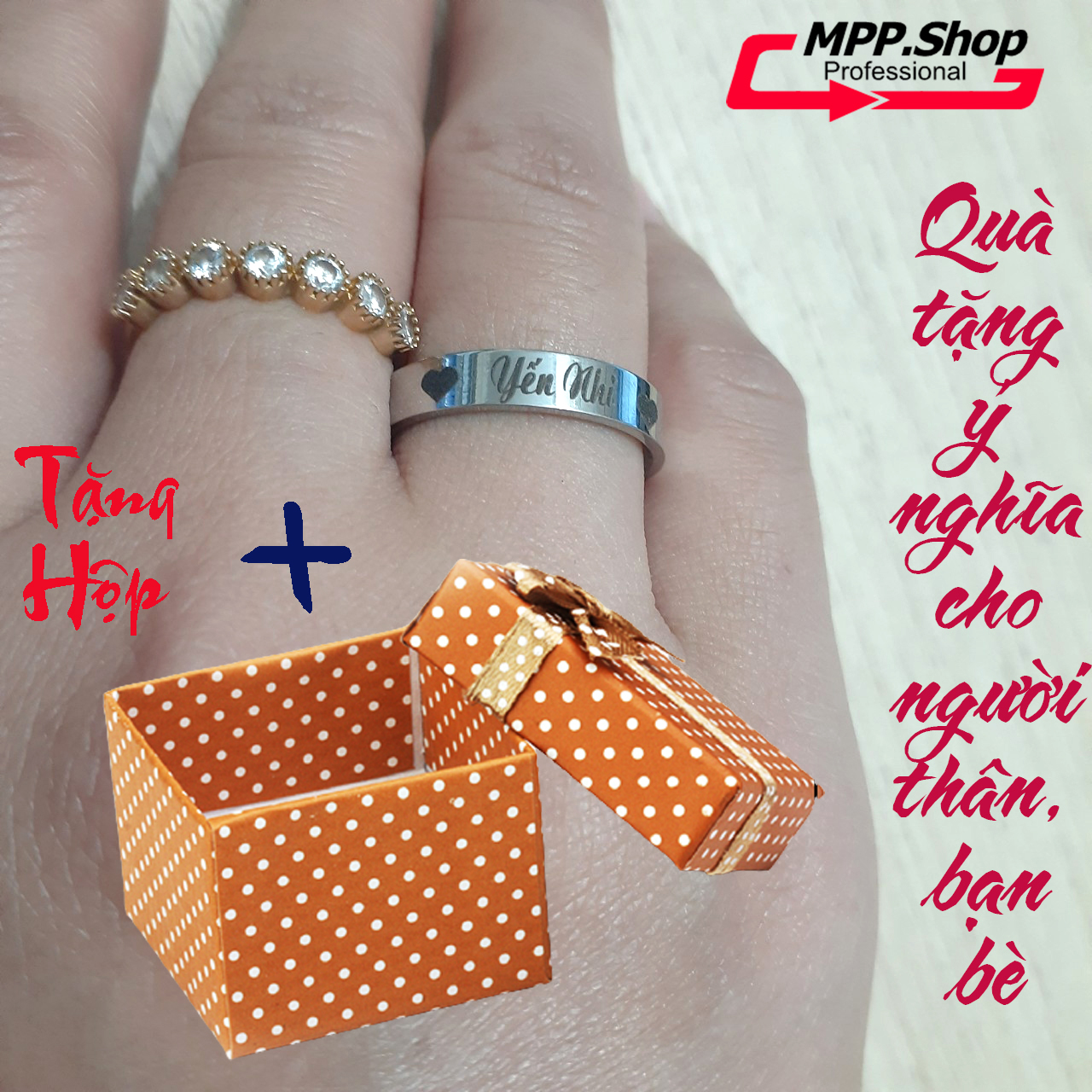 Nhẫn trơn inox cao cấp khắc tên theo yêu cầu  - công nghệ khắc lazer - đảm bảo đẹp, không phai, không đen, không gỉ (không có hộp)