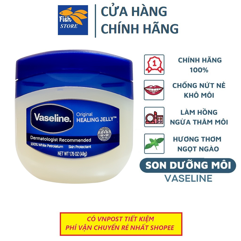 Dưỡng môi vaseline 49g usa