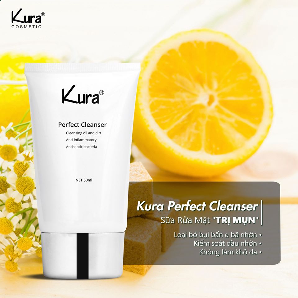 [HCM]Sữa rửa mặt trắng da ngừa - xóa mụn Kura