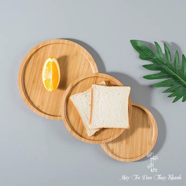 Khay gỗ, khay tre, khay đựng thức ăn decor chụp ảnh, trang trí nhà cửa, khay gỗ hình tròn, khay gỗ tần bì