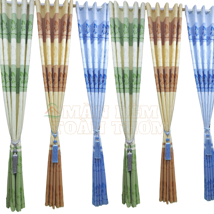 Rèm gấm cửa chính rộng 3m15 x 2.7m