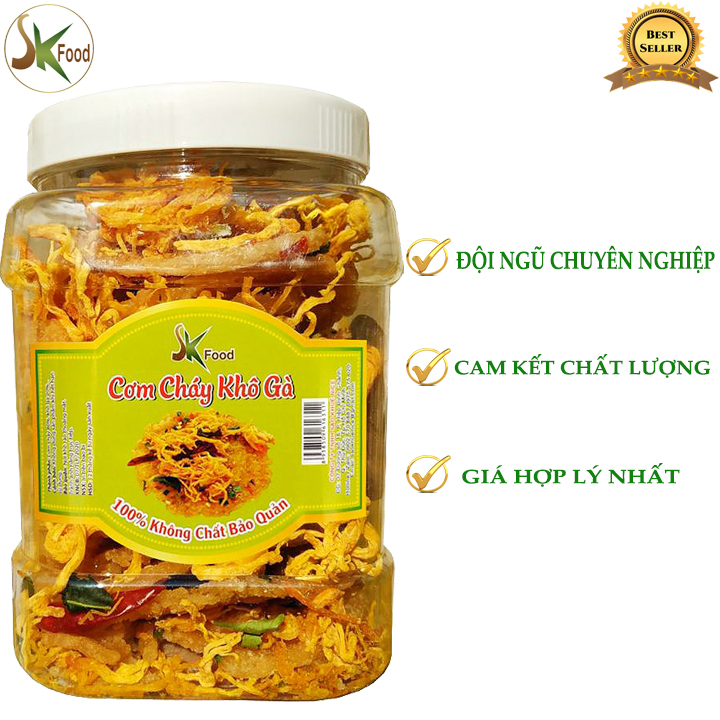 [HCM]500G Cơm cháy lăc khô gà giòn ngon hiệu SK FOOD