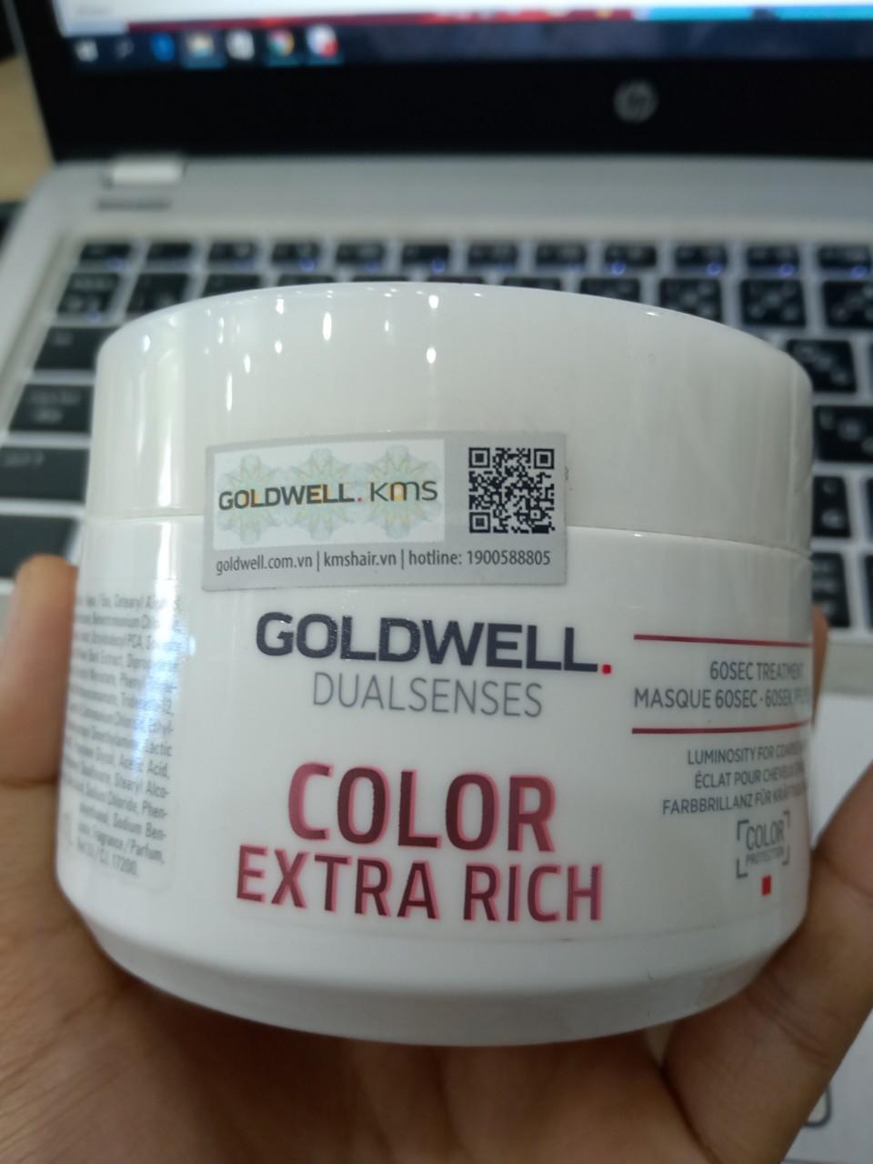 Hấp dầu goldwell 60s dưỡng màu tóc nhuộm 200ml