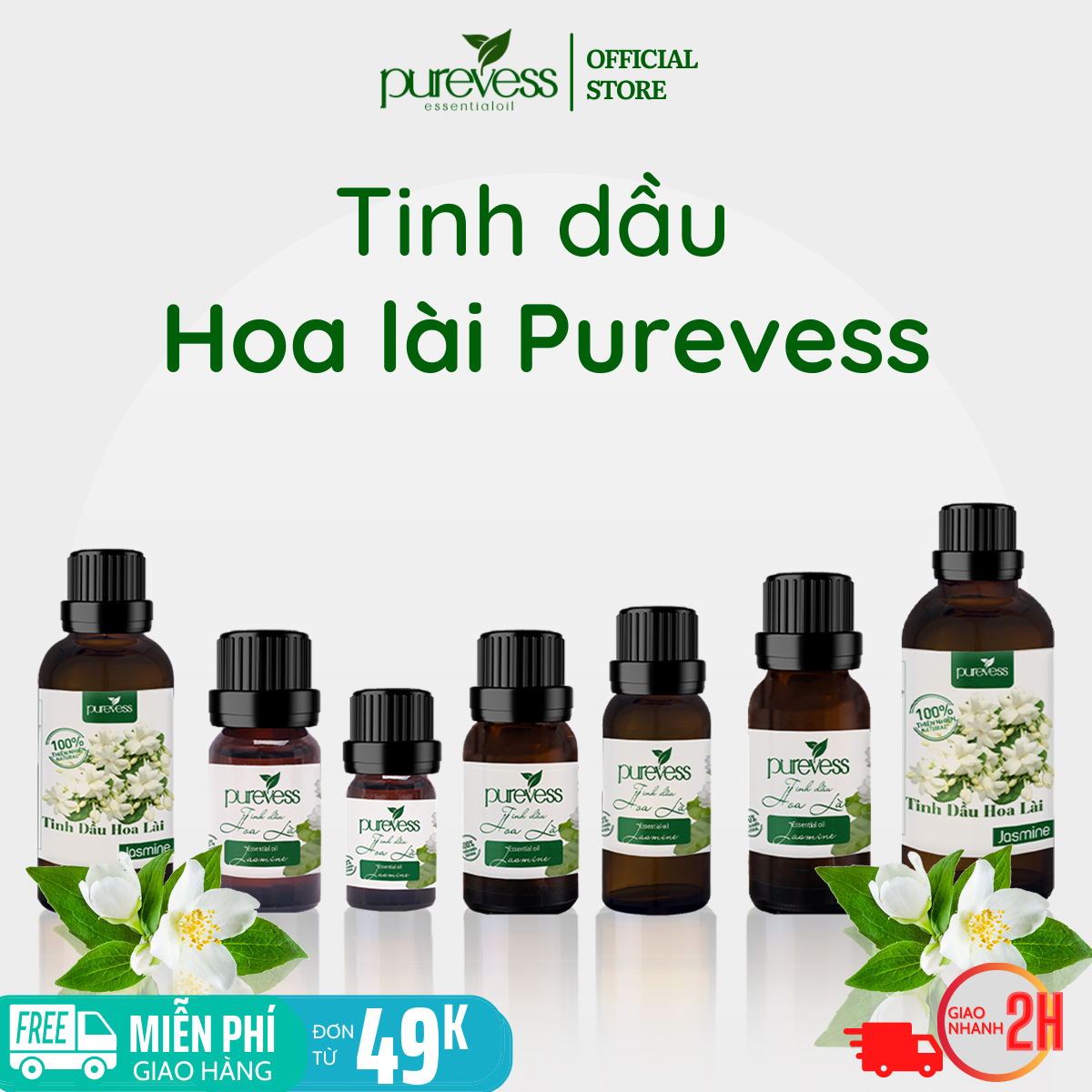 Tinh dầu Hoa Lài Purevess tinh dầu xông phòng tinh dầu thơm phòng