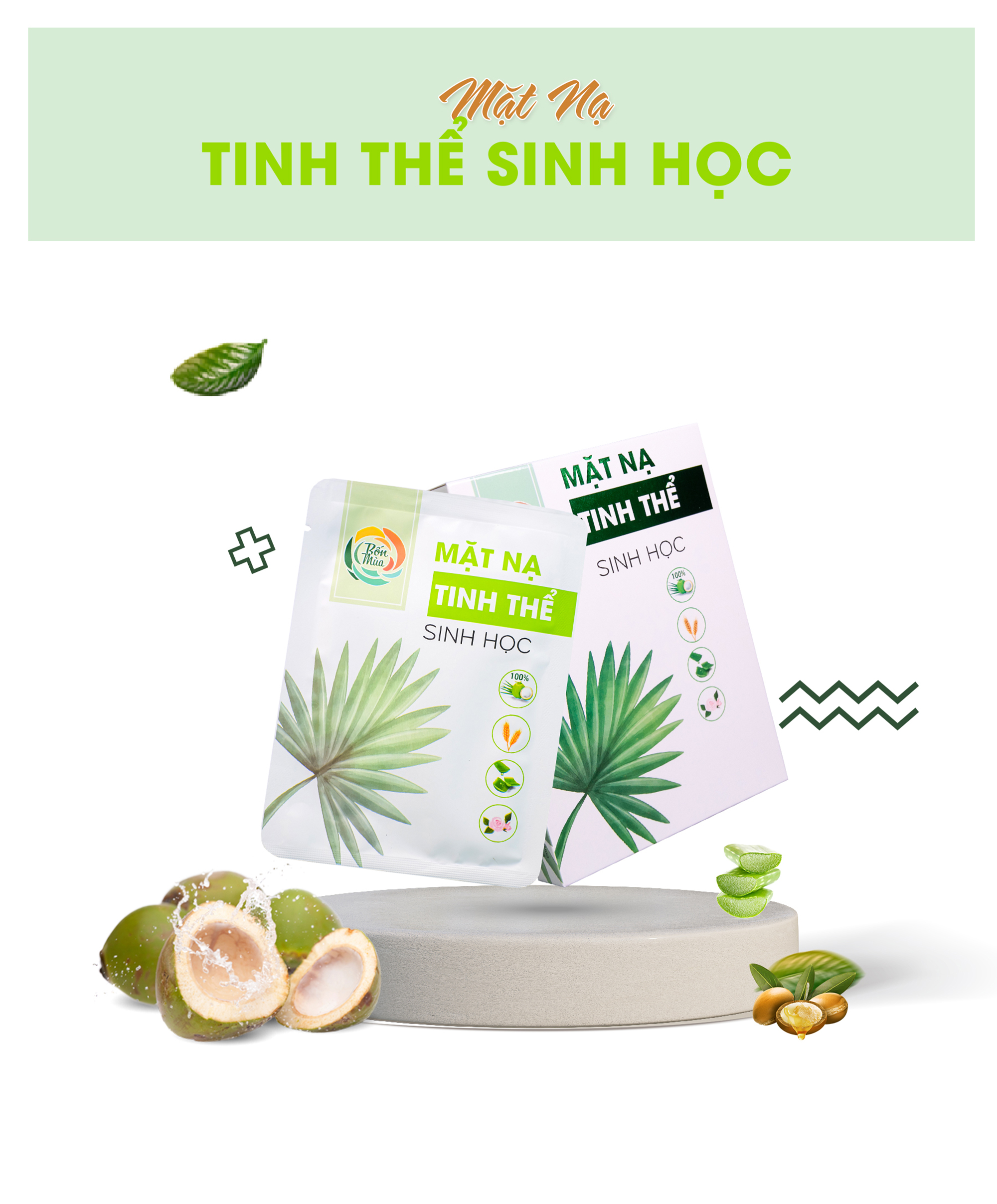 Mặt nạ tinh thể sinh học bốn mùa