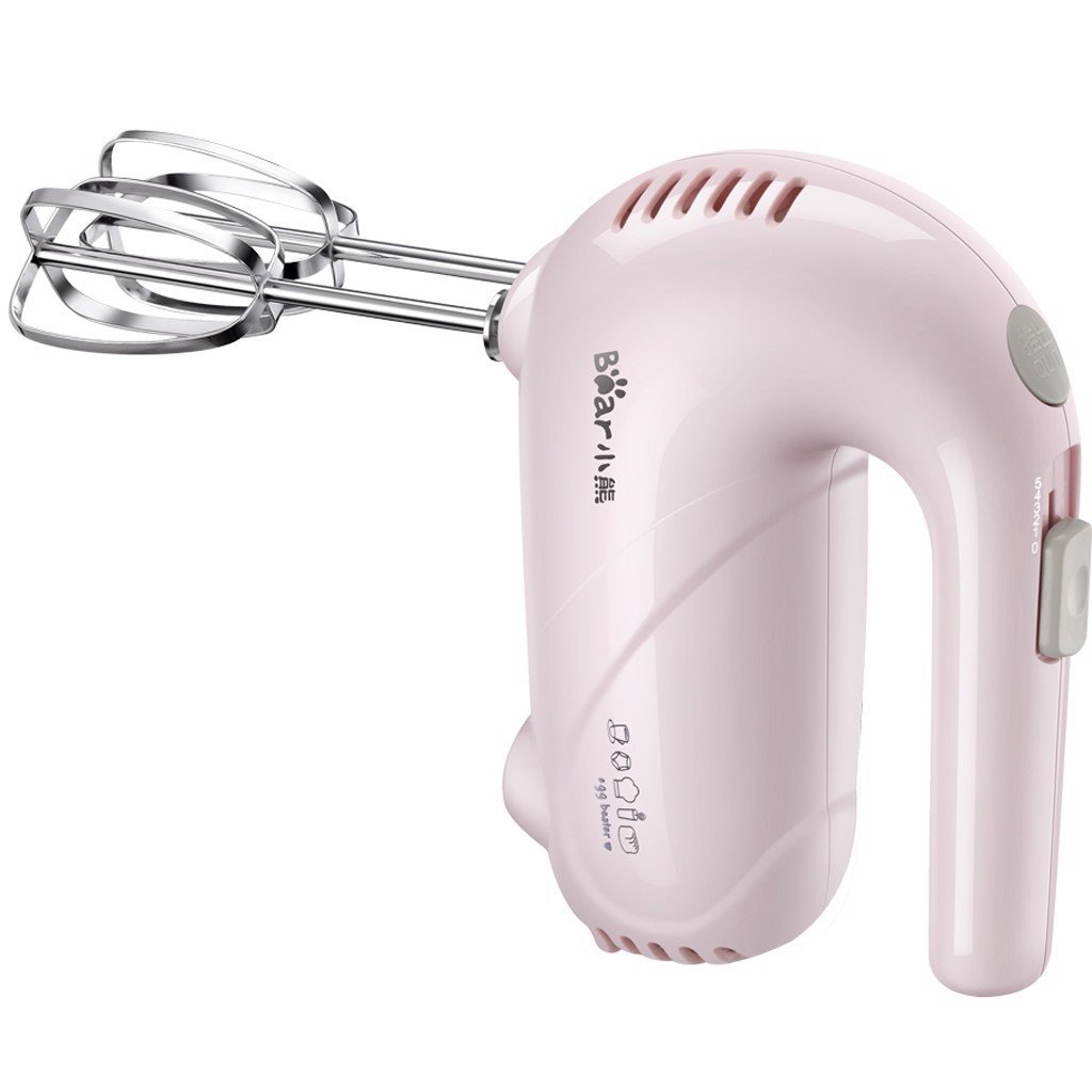 Máy đánh trứng cầm tay mini Bear, Máy đánh trứng mini, Máy trộn bột nhỏ, tích hợp 5 chế độ que đánh inox304, Công suất 125W, Bh 12 tháng