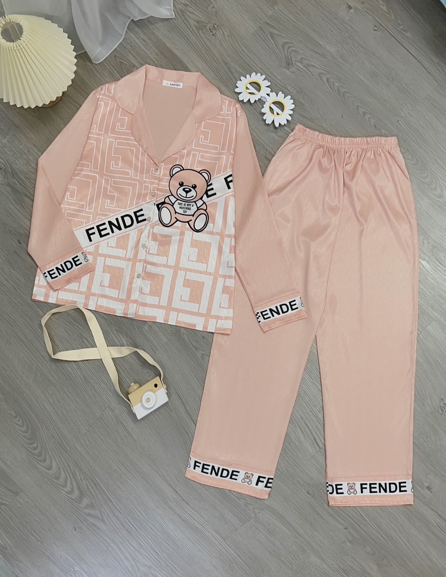 Đồ ngủ nữ ANH MỸ , pijama mặc nhà lụa xước bigsize 60-75kg tay dài quần dài