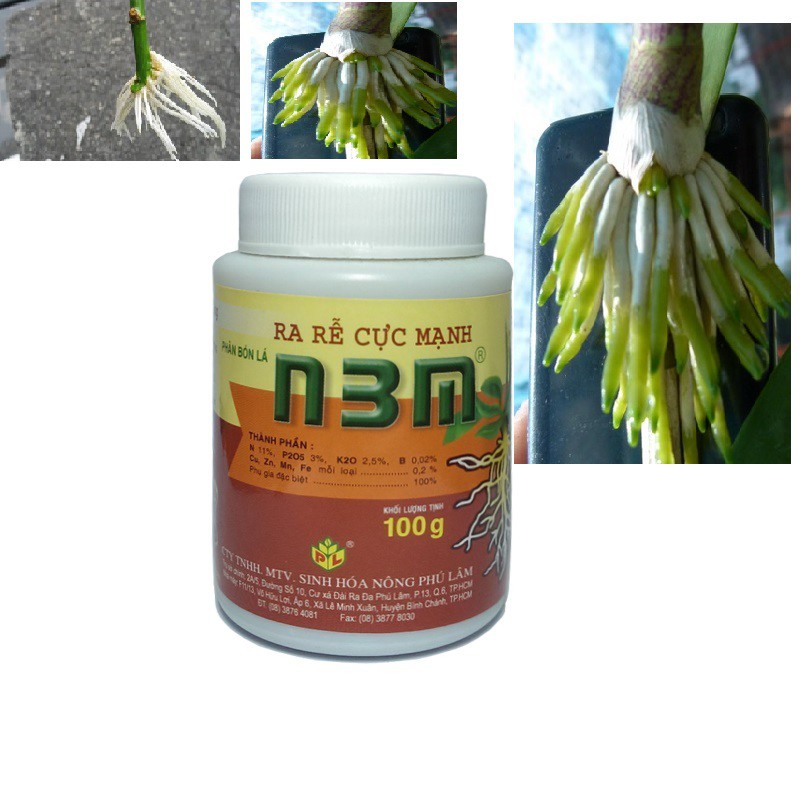 Siêu kích rễ cây n3m - chai 100gr - kích rễ cực mạnh - hòa tan hoàn toàn