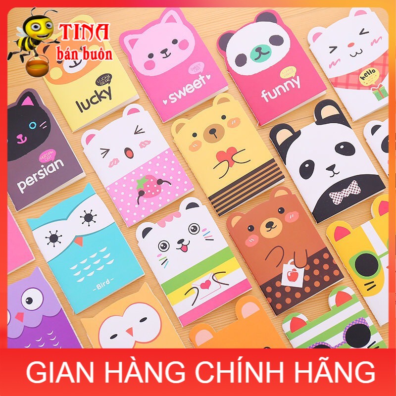 Sổ tay hình gấu lợn mèo dễ thương E315