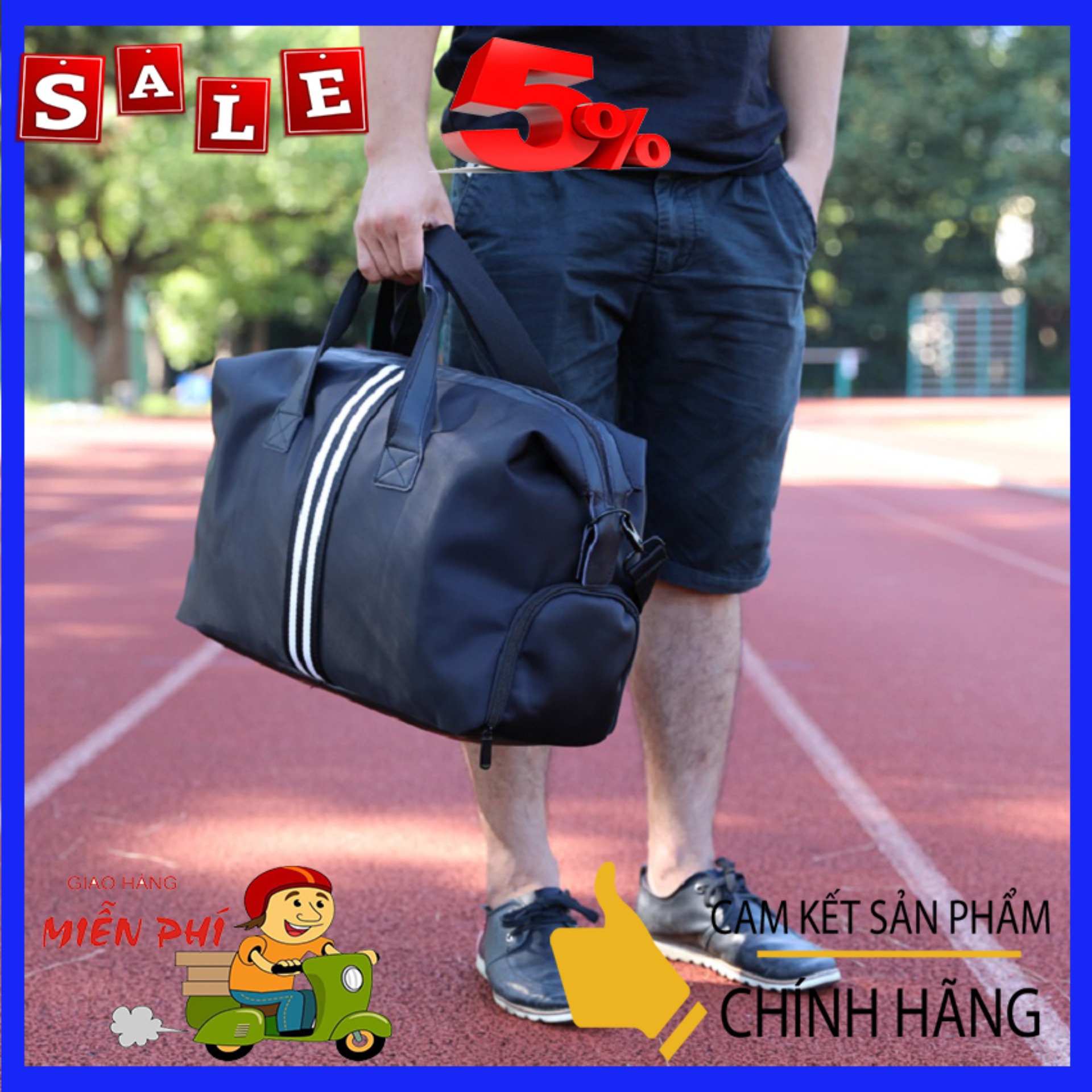 Túi trống chống nước kèm ngăn đựng giày 45cmx30cmx16cm, túi trống thể thao, túi du lịch