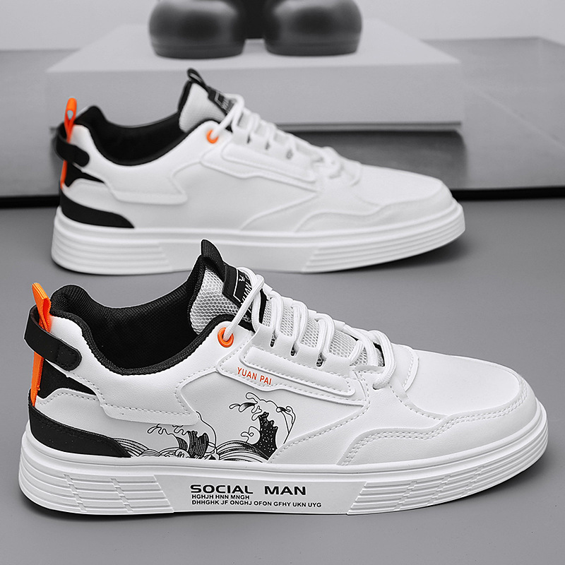 Giày sneaker nam, giày da nam thấp cổ da lì - mới nhất 2023