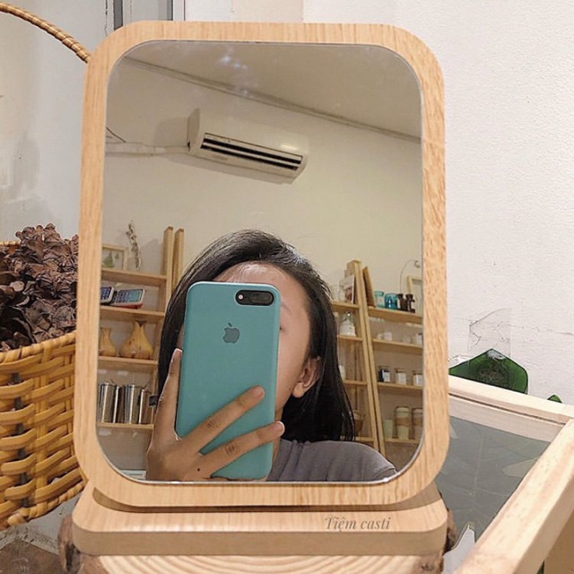 Gương Gỗ Để Bàn- Gương Để Bàn Trang Điểm