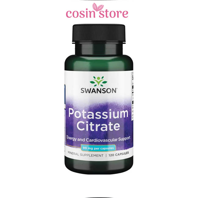 Viên uống Swanson Potassium Citrate hỗ trợ lợi tiểu shop Cosin Store