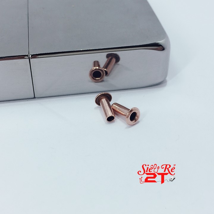 Bộ 2 chốt tán bánh xe xỏ chỉ Zippo loại copper - chốt tán xỏ chỉ bánh xe Zippo chuyên dụng
