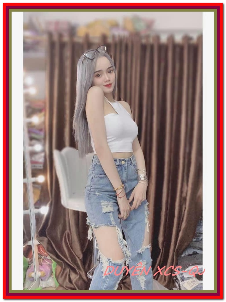 Quần jean nữ BAGGY RÁCH KIỂU HỞ ĐÙI xanh nhạt xịn xò quần bò 9 tấc nữ chất jean vải đứng HP.64