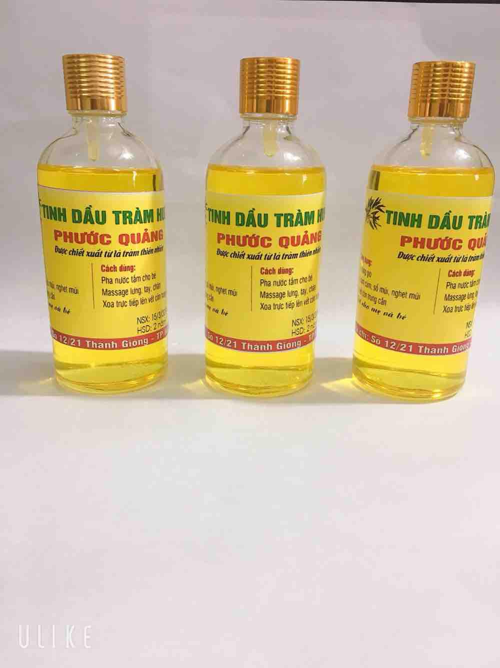 Combo 3 lọ tinh dầu tràm tròn Phước quảng dành cho bé yêu