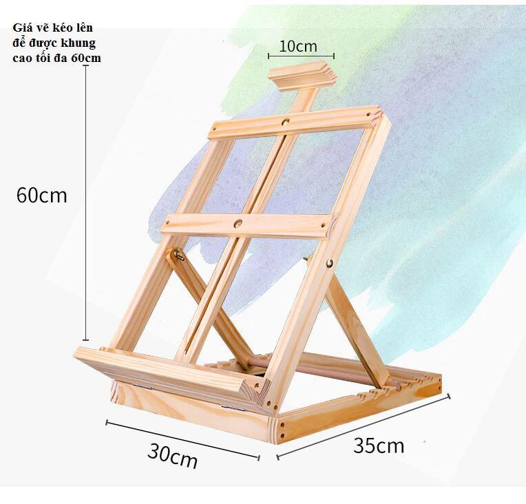 Giá vẽ để bàn 96cm, giá vẽ mini, giá vẽ học sinh