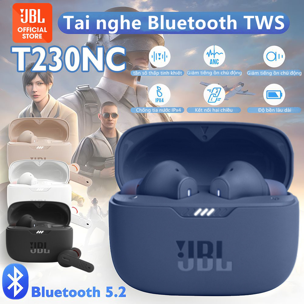 JBL Tune 230NC Tai nghe Bluetooth không dây chống ồn Tai nghe có Mic Thời lượng pin dài